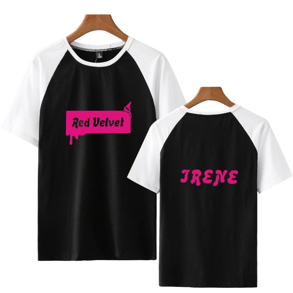 Красная бархатная Повседневная рубашка с коротким рукавом реглан логотипом