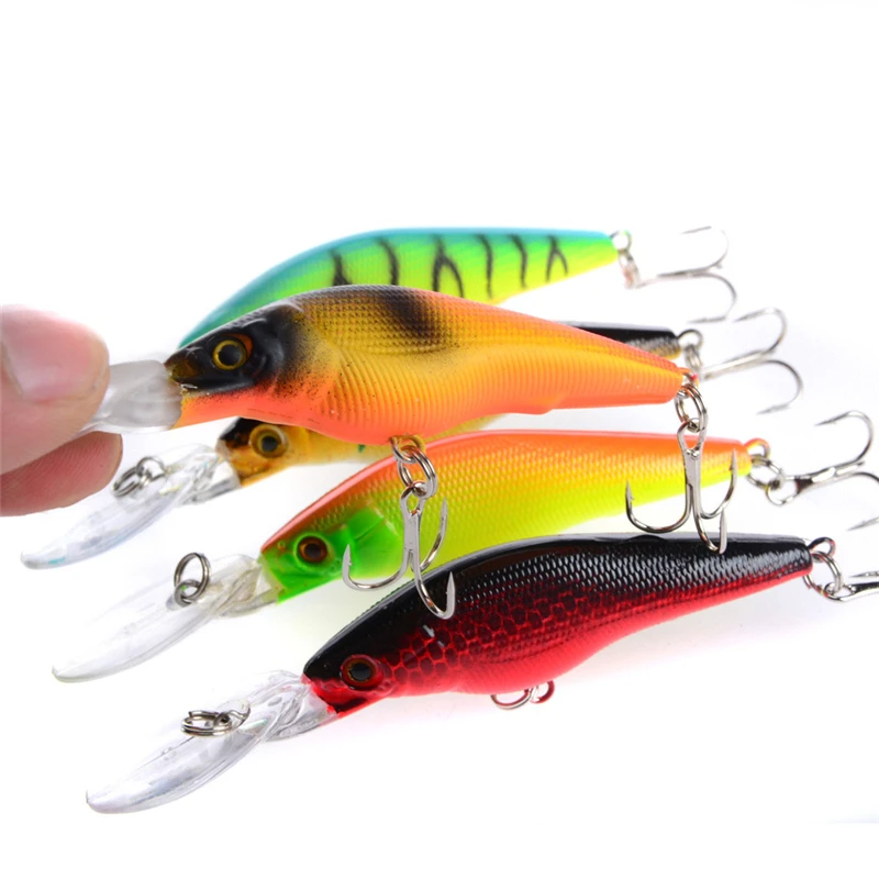 Fishing Minnow Lures 5PCS 9cm 6.6g Shone Pesca Lure Crankbait Artificiais Wobbler Tackle Hard Jigging Bait | Спорт и развлечения