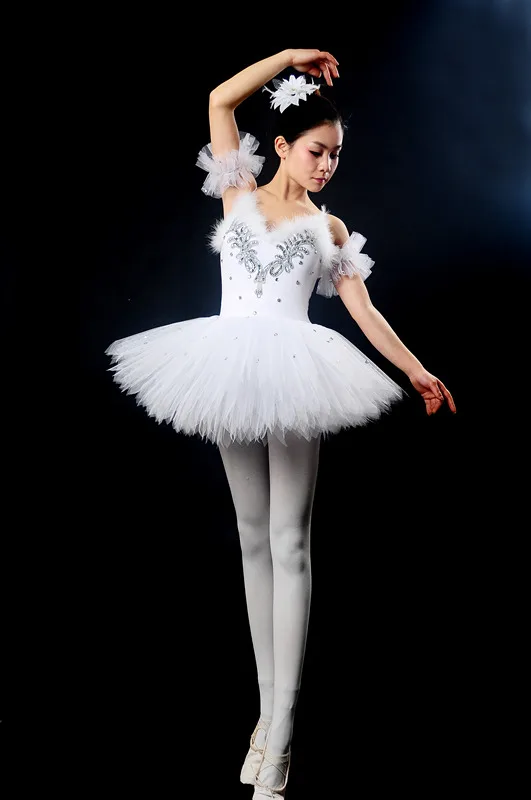 Новинка детские костюмы балетная одежда подтяжки для девочек белая пачка