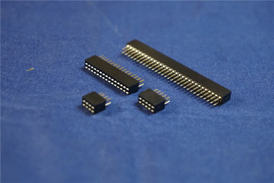100 шт. 0 050 &quot1 27 мм розетка гнездовой разъем PCB Header 6 8 10 12 14 16 20 24 26 30 40 50 60 80 Pin сквозные