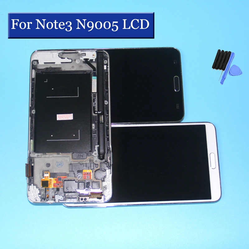 Белый черный для Samsung Galaxy Note3 N9005 ЖК-дисплей сенсорный экран с дигитайзером рамка