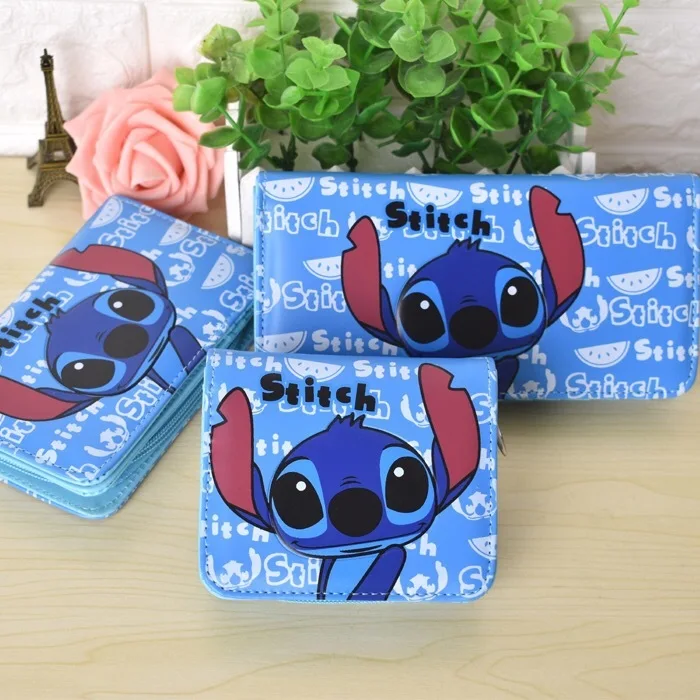Милый кошелек Lilo Stitch женские кошельки бумажники из искусственной кожи для монет