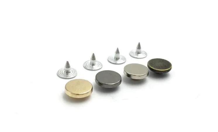 

2016 Plating Rebite Special Offer New Spikes Rivets For Leather 100 Sets Mixed Color Fit Bag Jeans Flat Craft Accessory10mm
