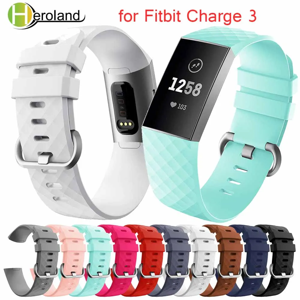 Силиконовый ремешок для часов Fitbit Charge 4 браслет 3 мягкий спортивный Сменный