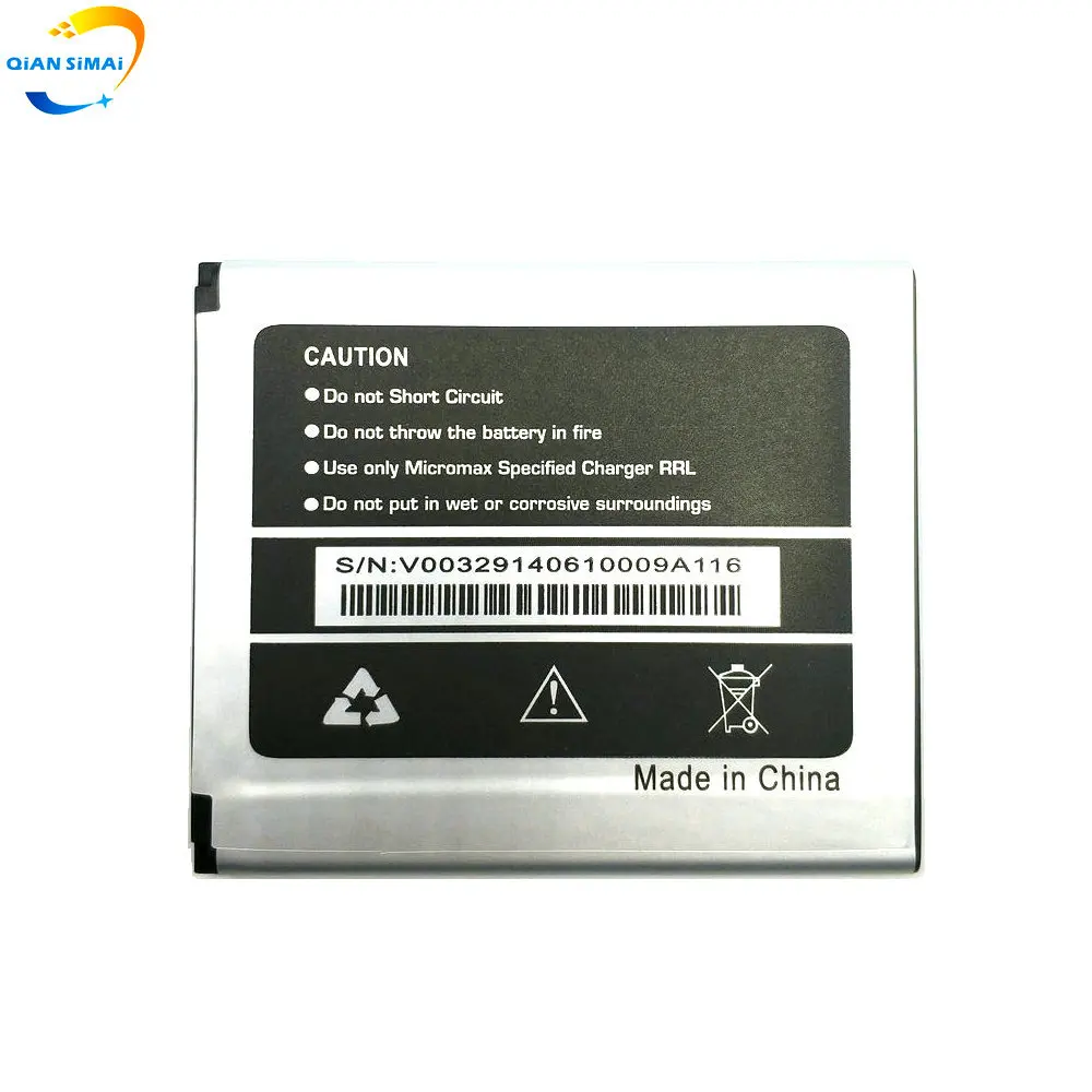 Новый высококачественный аккумулятор для телефона Micromax A92 A106 A114 A115 A116 A117 A210 S9101 Q340