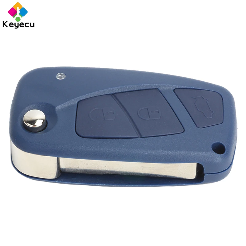 Запасной дистанционный ключ KEYECU 3 кнопки 434 МГц PCF7946 брелок для Fiat Punto Ducato Stilo Panda