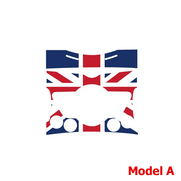 Кнопка переменного тока Union Jack наклейка с центральным управлением PET Dasboard