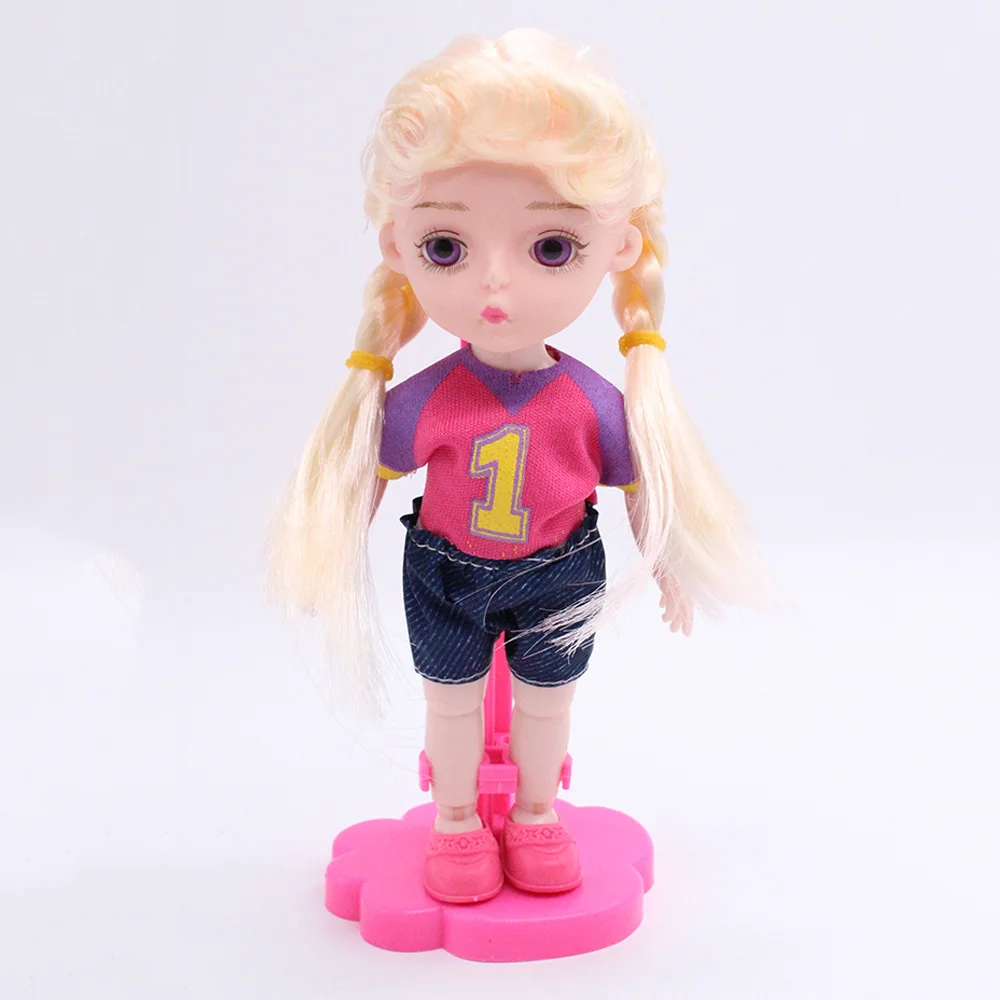 Кукла Обнаженная с головным шаром подвижные DIY игрушки с одеждой аксессуары милые золотые прямые волосы Детские Куклы Игрушки для девочек