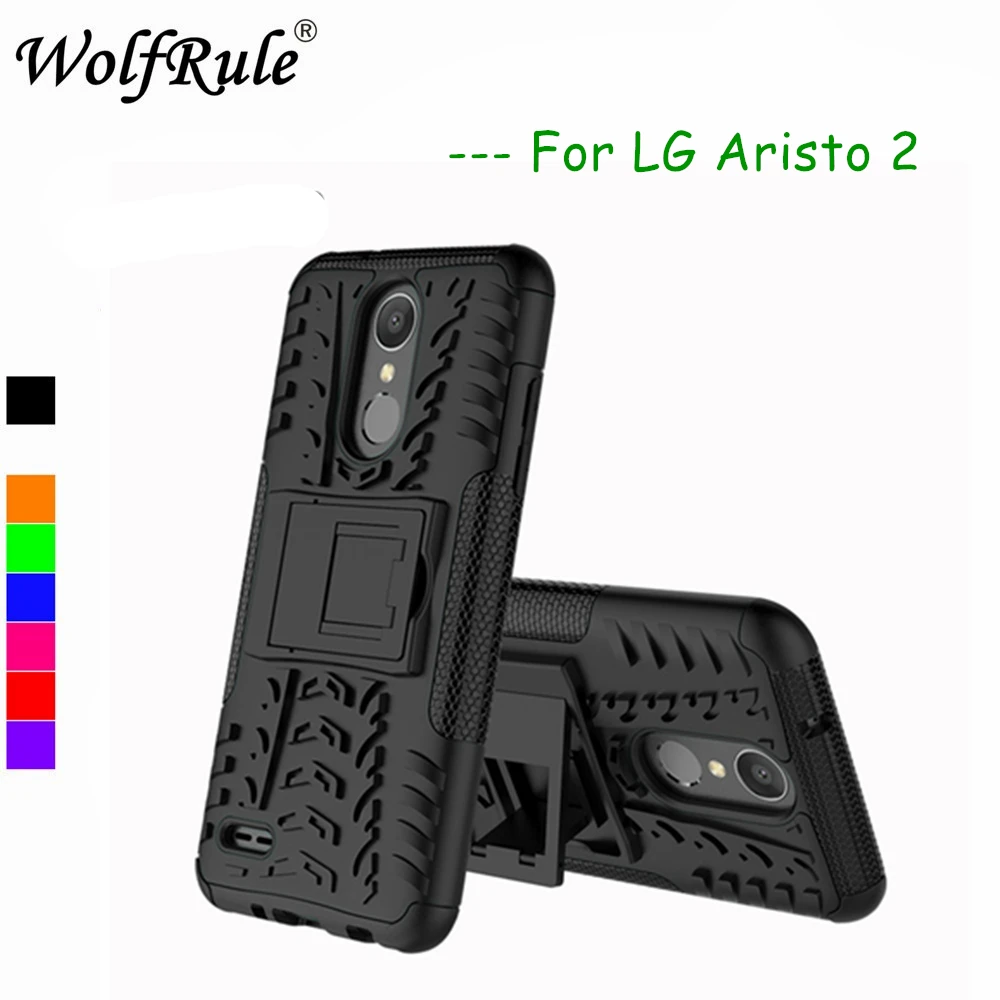 

Чехол WolfRule для LG Aristo 2, двухслойный защитный чехол для LG Aristo 2, силиконовый чехол для LG Aristo 2 (L92), Fundas 5,0"