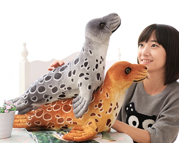 Реалистичная плюшевая кукла Морская собака Лев 1 шт. 65 см|toys gift|lion plushstuffed toys |