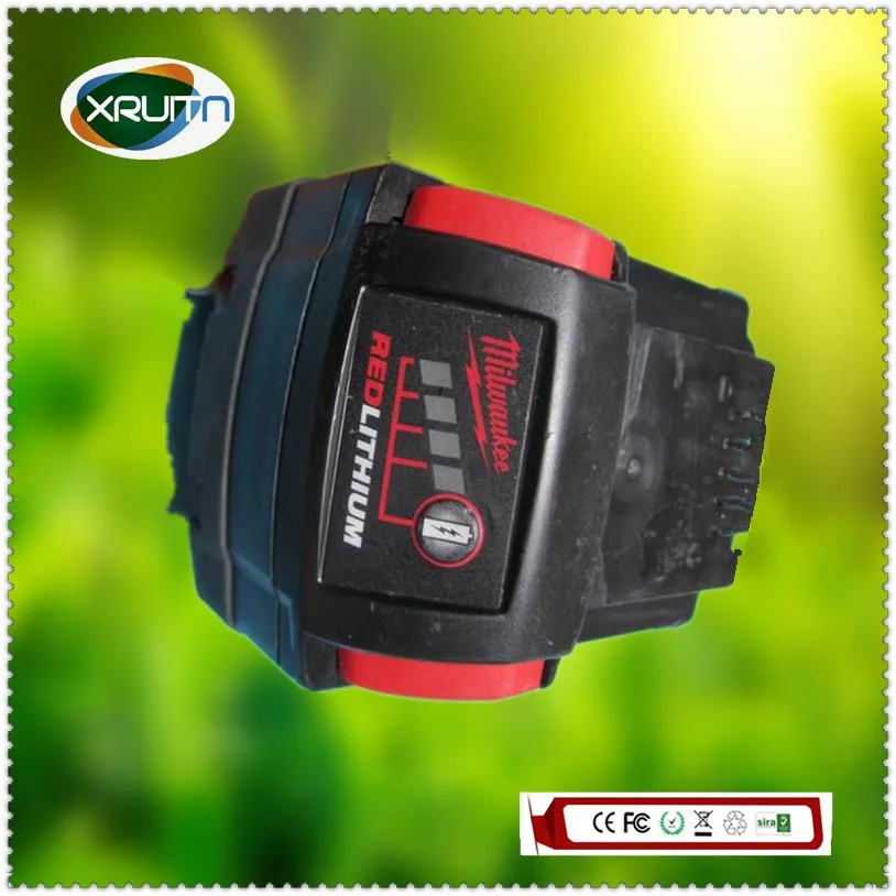 Бесплатная доставка для Milwaukee 48-11-1850 M18 18 в вольт красный литий-ионный XC батареи 3 0