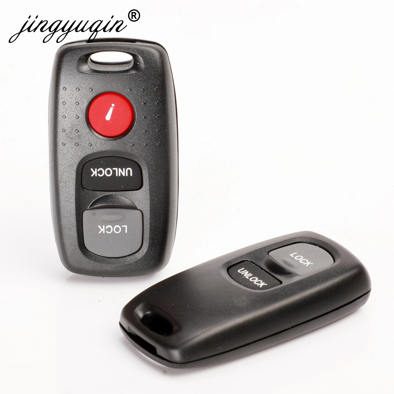 Jingyuqin 10X 2/3 кнопки чехол для дистанционного ключа от машины Mazda 2 3 6 323 626 пустая