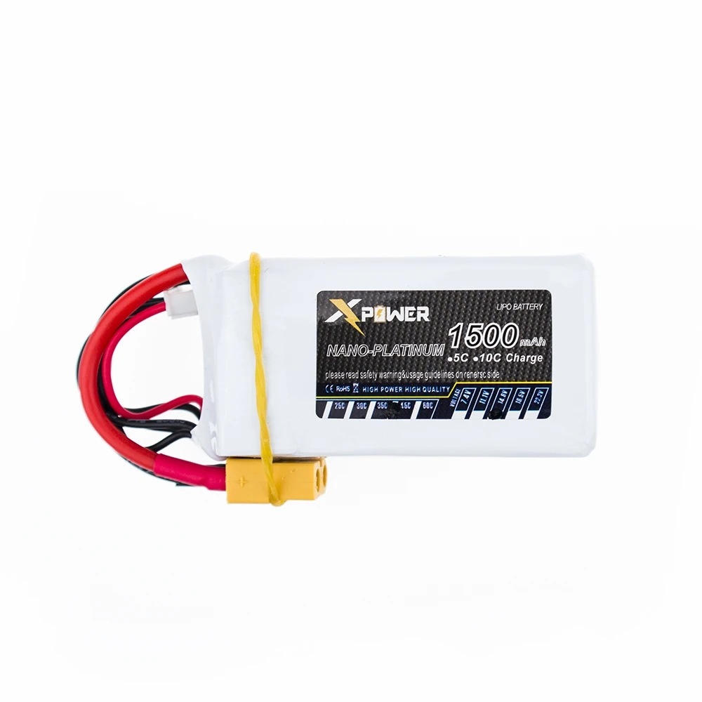 Литий-полимерный аккумулятор xpower 14 8 в 1500 мАч для квадрокоптера RC | Игрушки и хобби