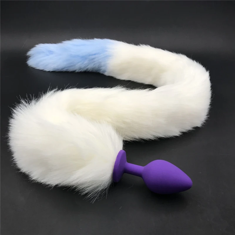 Black Pink Purple Anus Bead Tail Silicone Anal Plug Faux Animal Butt Adult Toys Sex for Woman H8-5-145A | Красота и здоровье