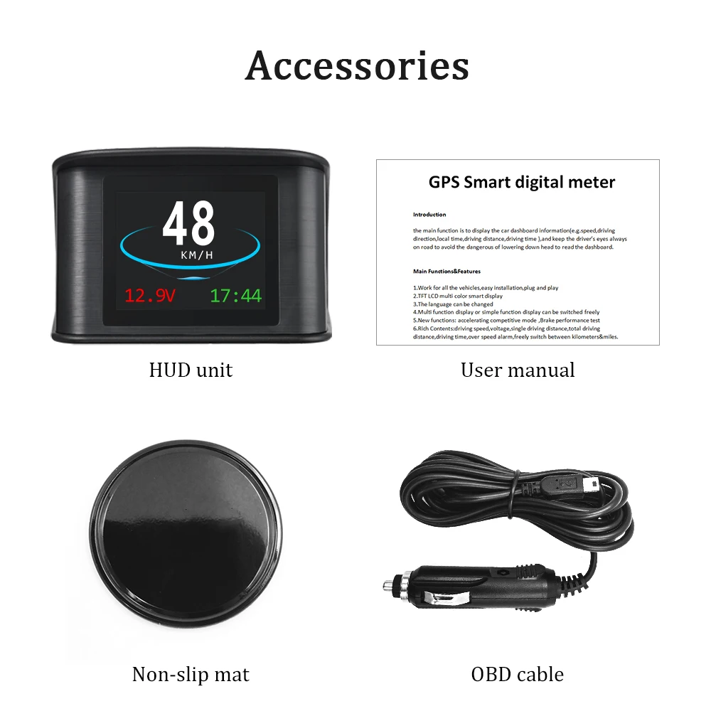 AUTOPMALL Hud GPS OBD автомобильный проектор цифровой измеритель скорости дисплей расход