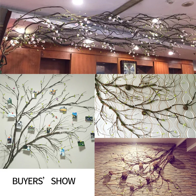 300cm big artificial trees plastic branches twig tree branch rattan kudo artificial flowers vines home wedding party decoration free global shipping