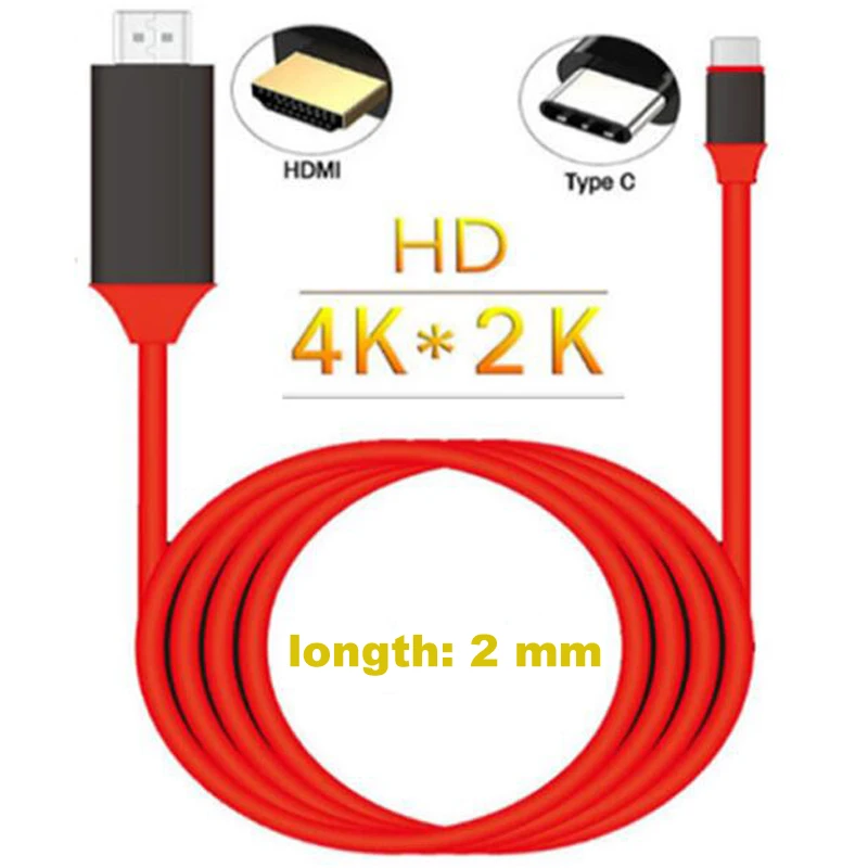 

Кабель-переходник USB-C/HDMI, 4K, USB 3,1, USB-C, для ноутбуков Lenovo ThinkPad X1, 2018, MacBook Pro, samsung S8, S9, NOTE8