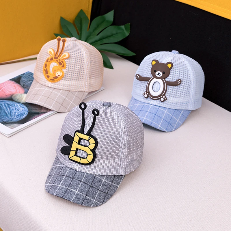 Snapback Baby Hat Baseball Cap Newborn Photography Props Boy and Girls Cartoon Summer Animal Adumbral Hats for Kids 2019 | Спорт и