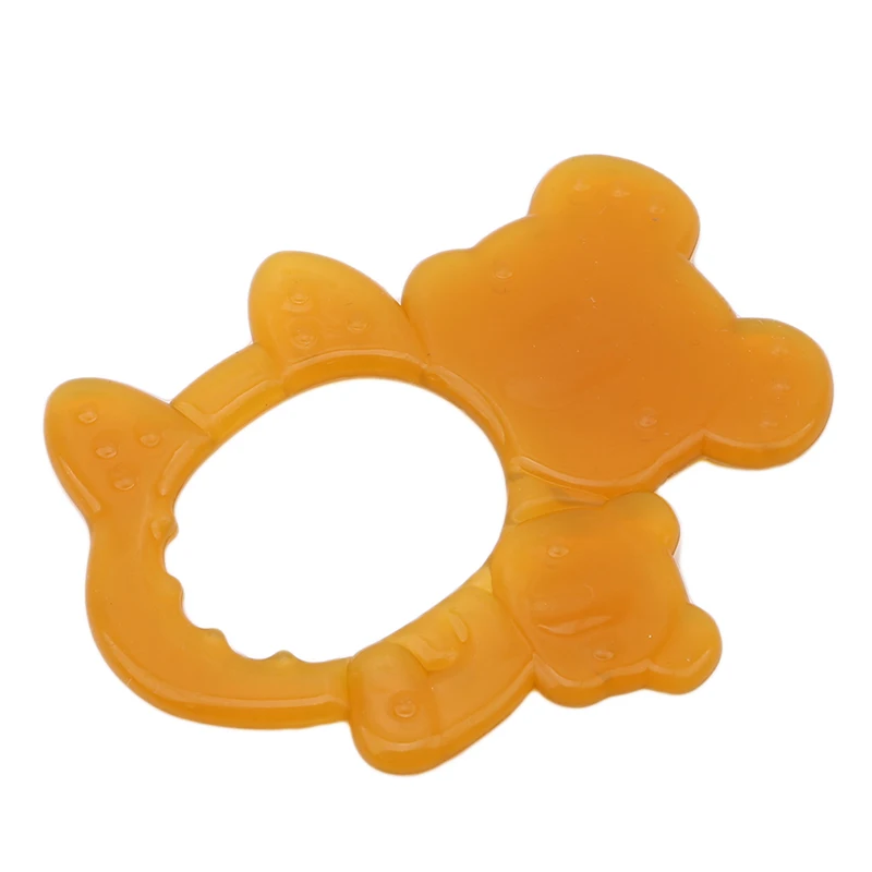 Силиконовый Прорезыватель для зубов в форме медведя Листьев детские игрушки