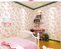 beibehang modern minimalist stereo pink butterfly 3d wallpaper bedroom living room childrens room pink papel de parede wallpaper