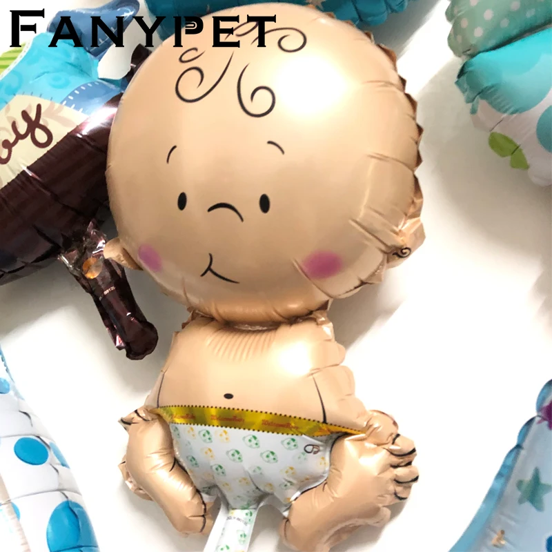 6 шт. мини воздушные шары из фольги globos для маленьких мальчиков 1-й детский шар