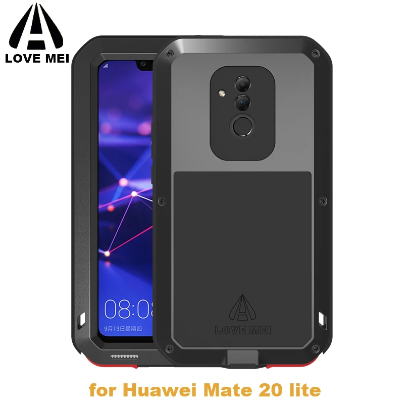 Алюминиевый металлический защитный чехол для Huawei Mate 20 lite водонепроницаемый
