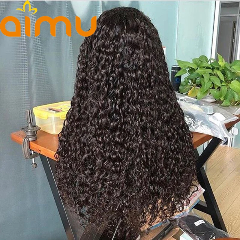 360 парик al для черной женщины с волосами младенца 150% плотность Remy бразильский