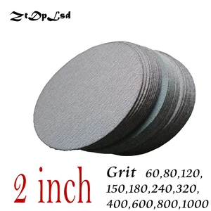 Шлифовальный диск ZtDpLsd Электрический 30 шт.лот, 50 мм, 2 дюйма, для сухого помола, флокирования бумаги наждачная бумага коврик