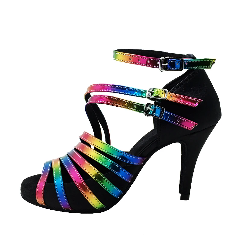 Женские атласные туфли на каблуке 8 5 см с открытым носком | Спорт и развлечения