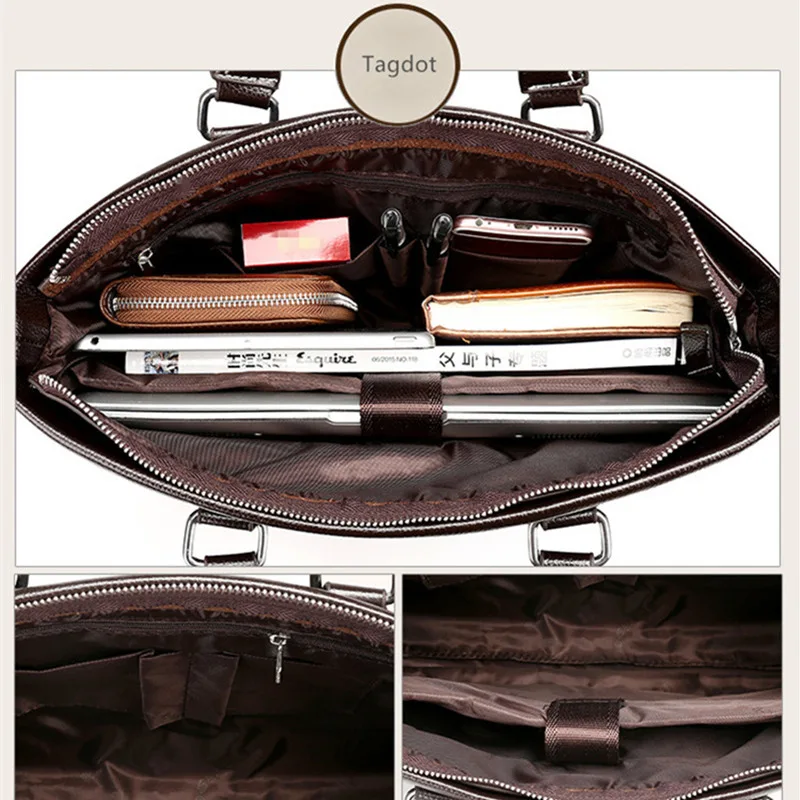 Бренд 100% из натуральной коровьей кожи натуральная кожа сумка для ноутбука 14