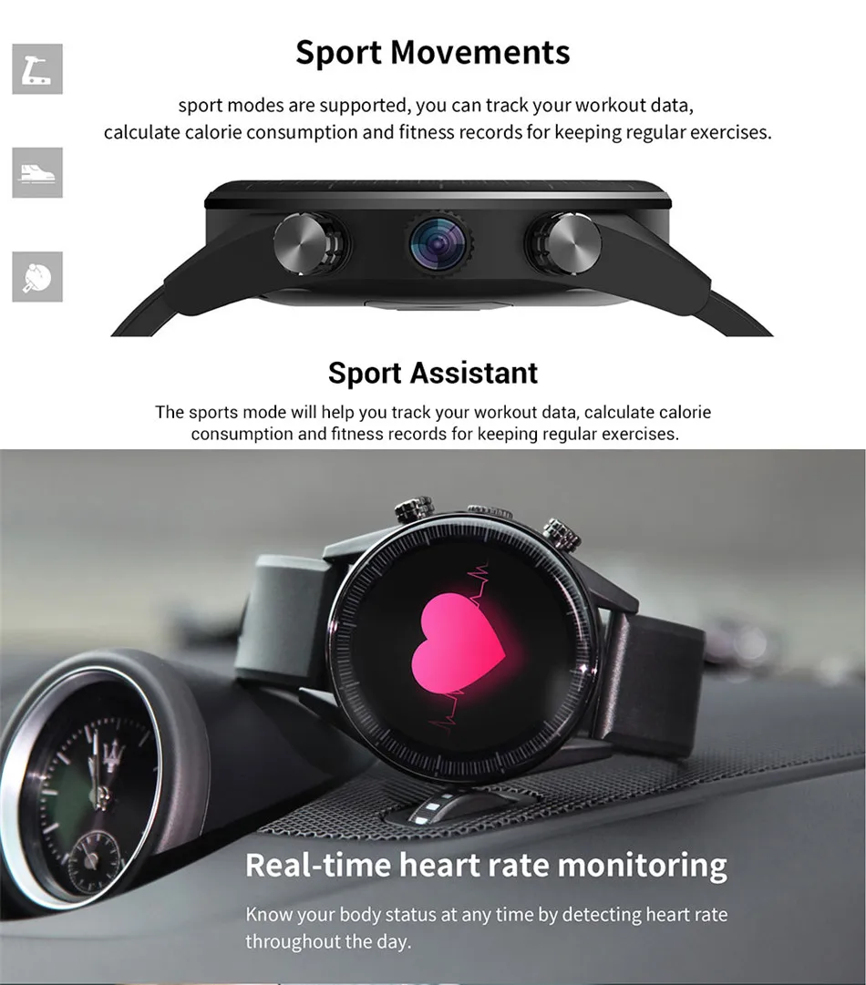 KingWear KC05 Pro 4G Smartwatch телефон ОС Android 7,1 MTK6739 четырехъядерный процессор 1,25 ГГц 3 ГБ ОЗУ+ 32 Гб ПЗУ gps камера спортивные режимы