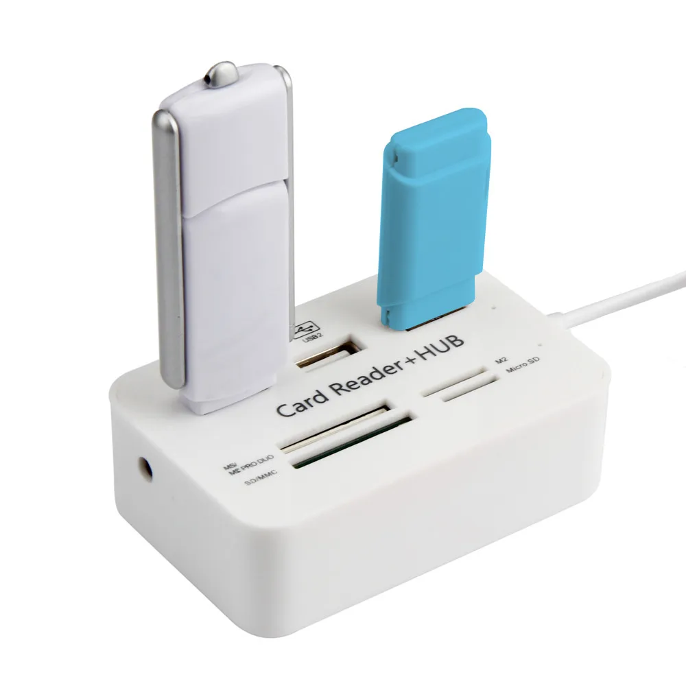 Микро USB концентратор комбо 2 0 3 порта Кардридер высокоскоростной Мульти сплиттер