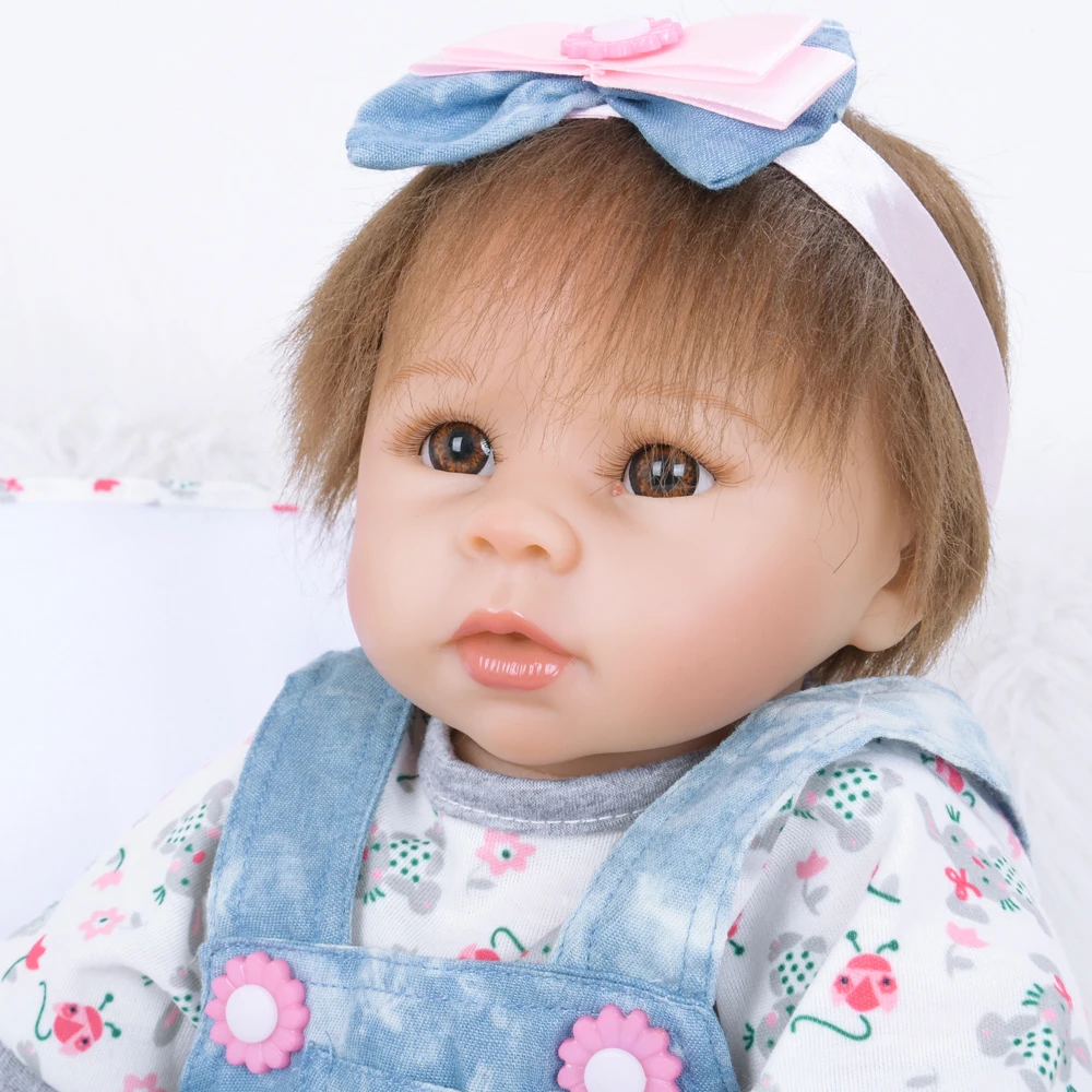 22 дюйма кукла Bebe Reborn горячая распродажа дешевые хлопковые куклы Baby для раннего