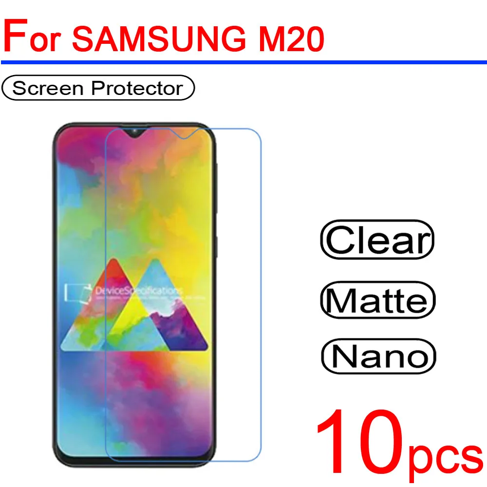 10 шт. Ультрапрозрачная мягкая защитная пленка для экрана Samsung galaxy A10 A30 A50 M10 M20 M30 A20