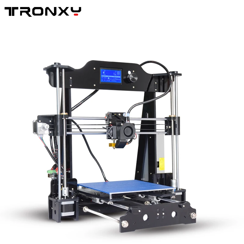 Большой размер 220*220*240 мм Высококачественный прецизионный 3d принтер DIY комплект с PLA нитью 8 Гб sd-карта и ЖК-дисплей бесплатно
