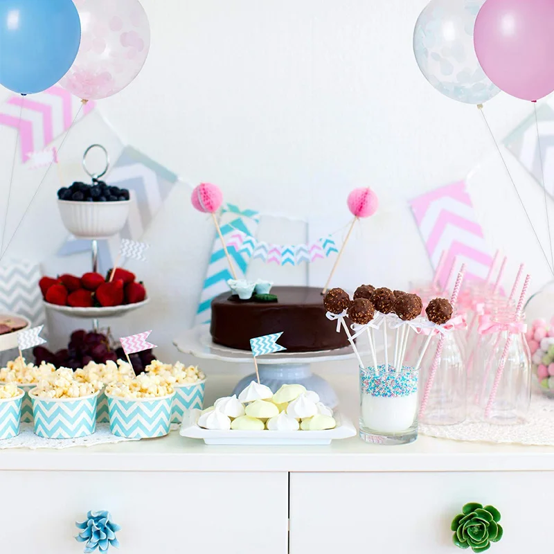 Пол раскрыть шар вечерние пакет Baby Shower «мальчик или девочка "баннера и шарики ко дню рождения бумажные цветы-шары Беременность announcem