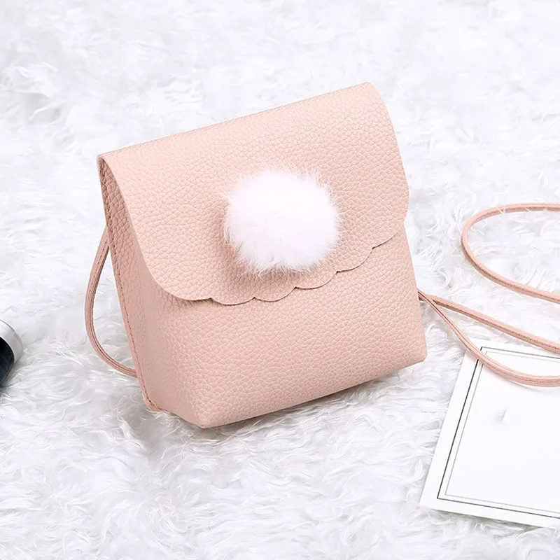 Дамские туфли из pu искусственной кожи Мини Монета Сумка Помпоном Мяч Crossbody