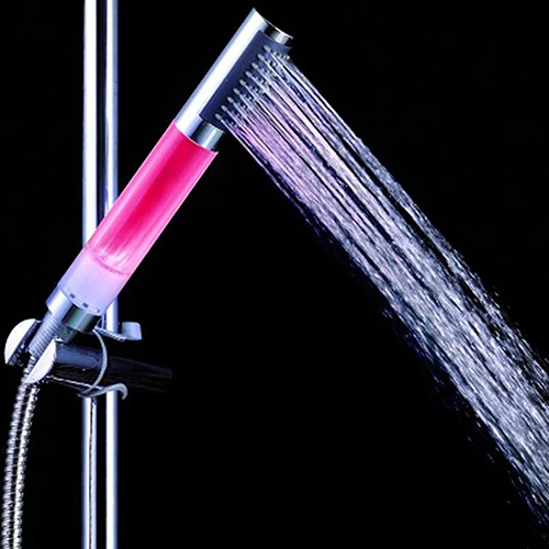 Water Flow Powered LED Hand Shower Head Colorful Abs Plastic Chrome Douche | Строительство и ремонт