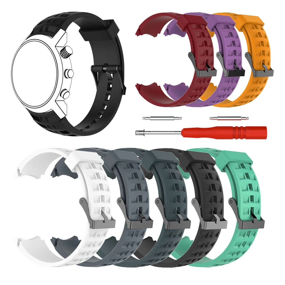Новый мягкий силиконовый ремешок для Suunto Elementum Terra Band сменный смарт браслет с