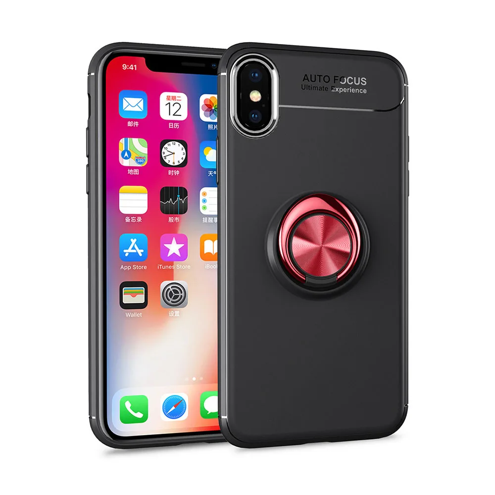 Чехол для iPhone XS Max ТПУ Скрытая подставки с Автомобиля Магнит чехол Apple телефон MAX