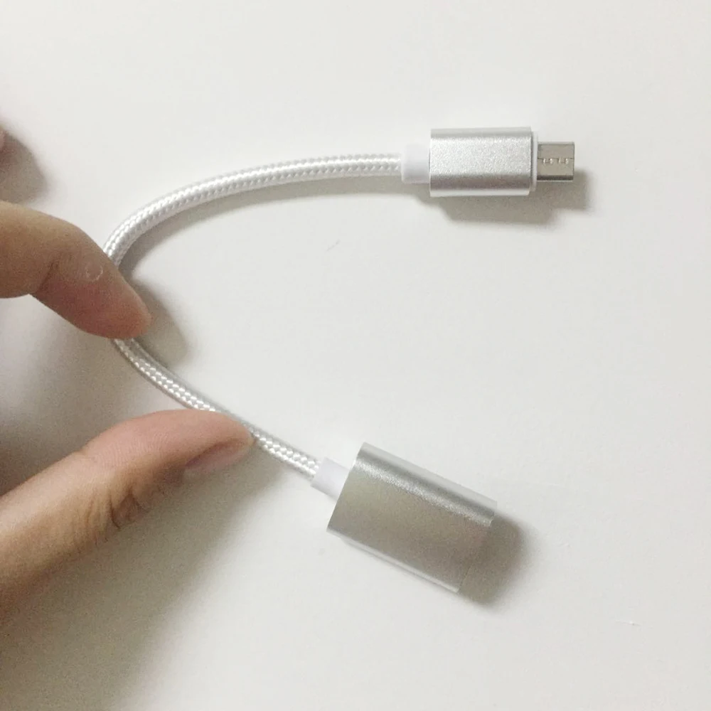 Micro OTG кабель для быстрой зарядки и передачи данных Samsung нейлоновый Стандартный