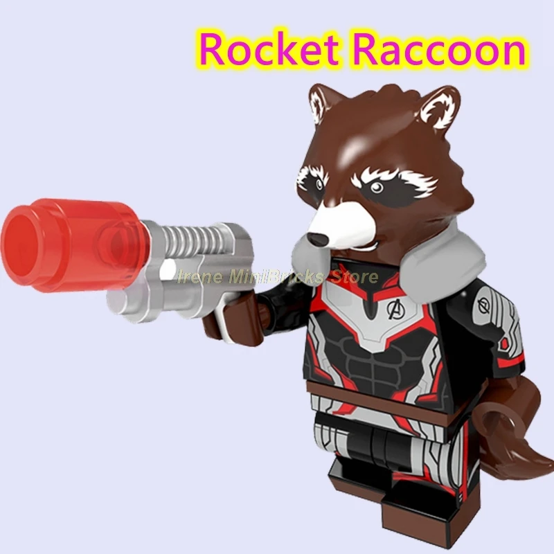 Rocket Raccoon Мстители эндшпиль Marvel ракета енот звезда-Лорд Тор танос стражи Галактики строительные блоки Мстители игрушки для детей - Цвет: Rocket Raccoon