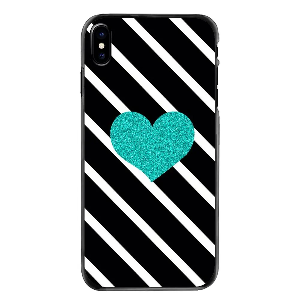 Для iPhone 4 4S 5 5S 5C SE 6 S 7 8 Plus X XR XS Max iPod Touch бирюзовый синий блестящий художественный