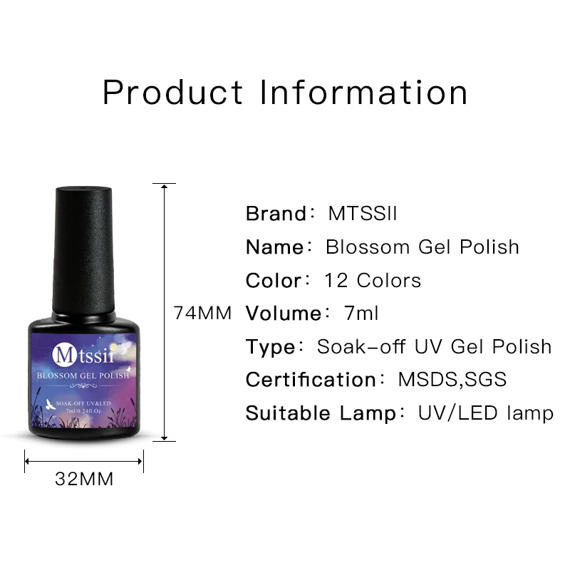 

Watercolor Ink Nail Polish Blooming Gel Smoke Effect Magic Smudge Bubble DIY Varnish Manicure Decoration Nail Fashion 7ml