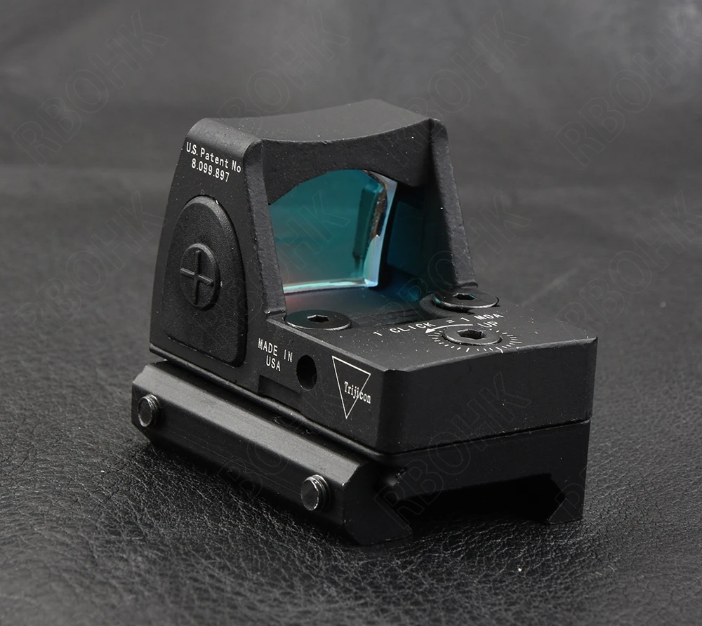 Mini Rmr Style 1x Red Dot Sight Scope for Picatinny Rail and Glock Base Mount Key Switch 6 MOA Black M6293 | Спорт и развлечения