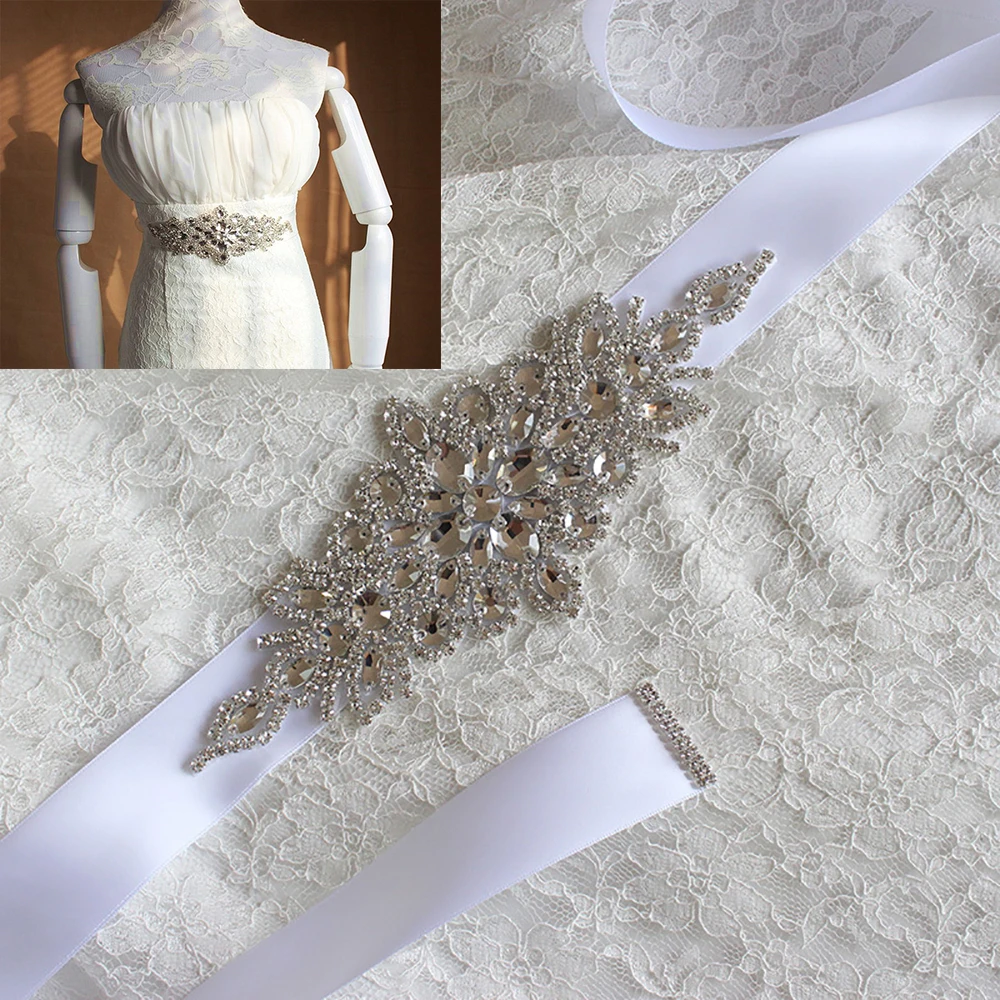 Роскошные женские ремни с кристаллами для невесты и цветочные бриллиантовый