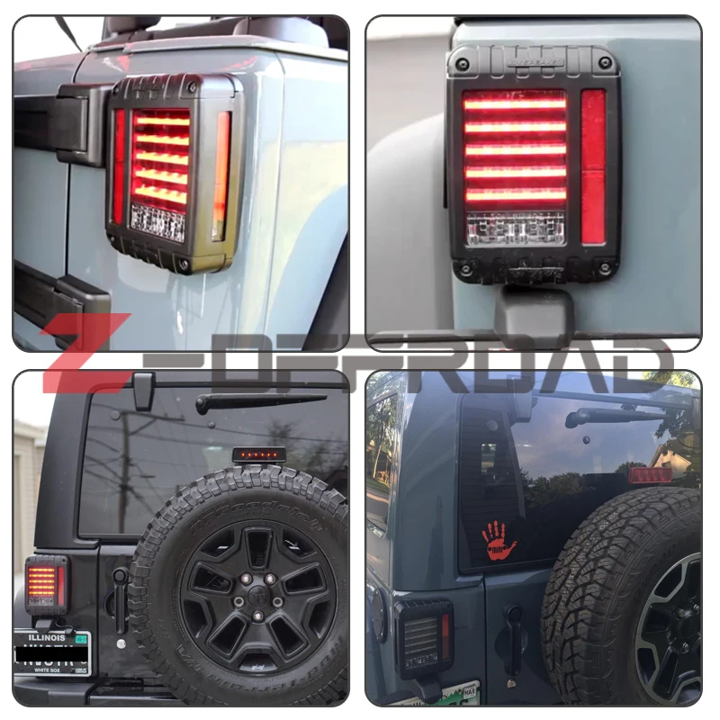 Светодиодный задний фонарь светильник для jeep Wrangler JK тормоз/Реверс/Сигнальные