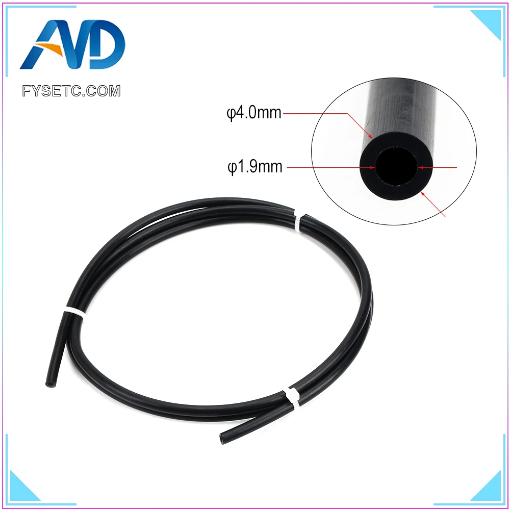 Черная PTFE трубка 5 метров тефлоновая TL-Feeder Rostock Bowden экструдер 1 75 мм Fila ID 9 OD 4