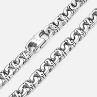 mens necklace 316l stainless steel chain 9 5mm heavy marina biker silver color fashion jewelry dropshipping 18 36inch hn01