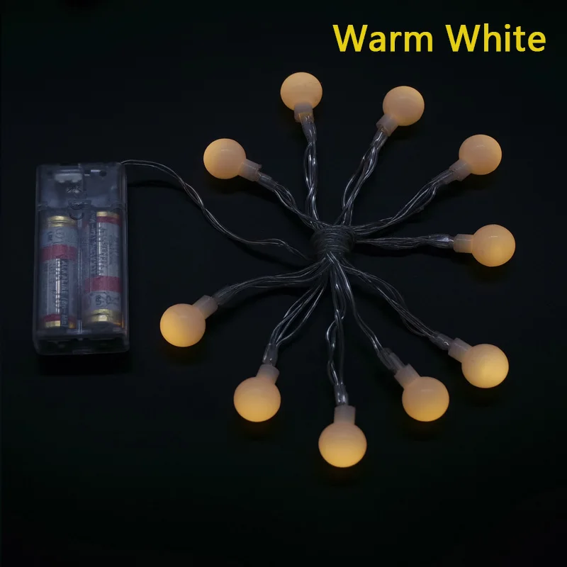 1 м 10 LED серебряная проволока сказочная гирлянда лампа светодиодная